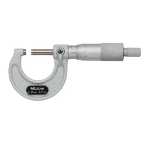 Metal Micrometer 0-25mm, 0.01mm Resolution for Machining and Laboratory Use