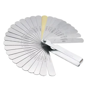 Metric 32pcs Stainless Steel Thickness Feeler Gauge 0.04 0.88mm Spark Plug Gap Measuring Tools