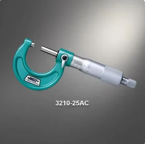Metric Metal Outside Micrometers 0.001mm Resolution, Models 3203-25A, 3203-50A, 3203-75A, 3203-100A