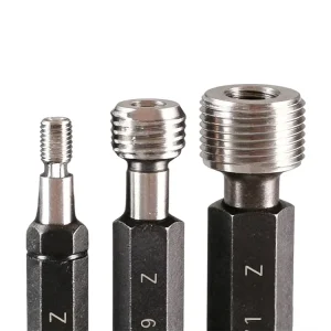 Metric Thread Gauge Set GCr15 0.01 Go/No-Go Plug and Ring Gauges 0.001 mm Accuracy
