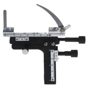 Microscope-Attachable Mechanical Stage X-Y Moveable Vernier Caliper with Scale 1 Order