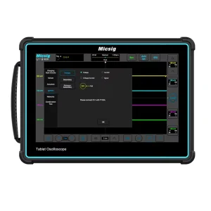 Micsig Digital Storage Oscilloscope 2 Channels 200MHz 1GSa/S 110Mpts Memory Depth Tablet Oscilloscope Automotive ATO2002