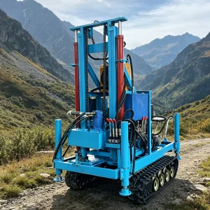 Mikton 220L Crawler Diesel Engine Portable Water Well Drilling Machine 520mm Drilling Diameter Max 240m Depth Construction