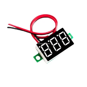Mini 0.36 inch DC4.5-30V 3 bits Digital Red Green Blue LED Display Panel Voltage Meter Voltmeter