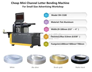 Mini Channel Letter Bending Machine for Acrylic Sign Making