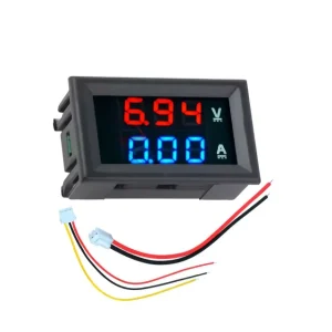 Mini Digital DC Voltmeter Ammeter 100V 10A VA 101D Voltage Current Meter Tester with Blue Red Dual LED Display 1 Year Warranty