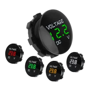 Mini Digital Voltmeter 12V 24V DC Waterproof Battery Monitor Gauge for Car Boat Truck Motorcycle