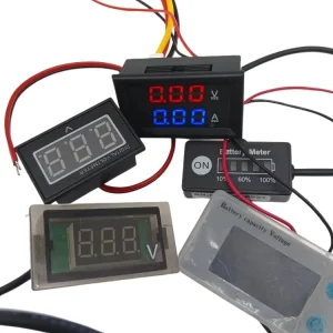 Mini Digital Voltmeter Ammeter 12V Waterproof Voltage Display