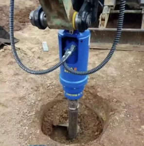 Mini Excavator Auger Post Hole Digger Drilling Machine Hydraulic Earth Auger