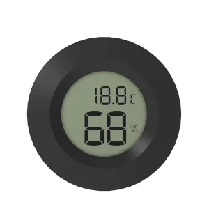 Mini Hygrometer Thermometer Fahrenheit or Celsius Meter Digital LCD Monitor Indoor Room Round Humidity Temperature Gauge
