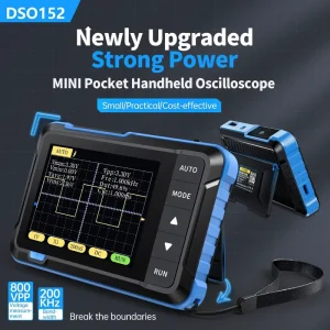 Mini Oscilloscope Pocket DSO152 153 2.5MS/s 200KHz Bandwidth 800Vpp PWM Output 2.8″ TFT Display Auto Trigger