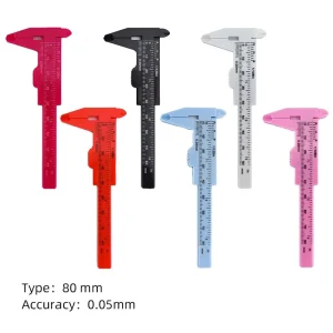 Mini Plastic Eyebrow Tattoo Vernier Caliper for Microblading