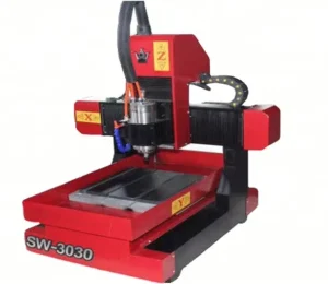 Mini Portable Metal Aluminum Iron Acrylic Engraving CNC Router Machine Single Syntec 3 Axis 0.03mm Accuracy 1.5KW Water Cooled