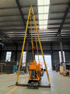 Mini Portable XY 1 190m Core Drill Rig XY 2 230m Hydraulic Drilling Machine with Tripod Tower for Shallow Geological Drilling