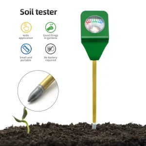 Mini Soil Moisture Sensor Meter Hygrometer Soil Tester with Metal Probe for Garden Plant Flower Water Analyzer
