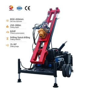 Mobile Drilling Equipment Wheeled Water Well Drilling Rig Small Water Well Drilling Machine Suitable for Ordinary Wells