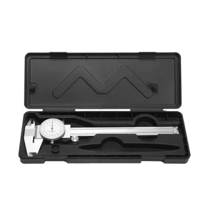 Model 3 Carbon Steel Metal Dial Caliper Single Way Shockproof 0.02mm Resolution 0-150-200mm Range 1 Year Warranty