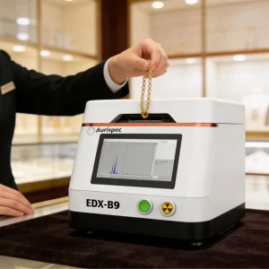 Modern Design Fast Speed Benchtop XRF Gold Testing Machine EDX B9 for Jewelry Shop Showroom US Fast SDD Detector 10.1 inch