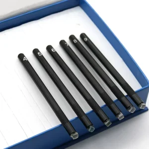 Mohs Hardness Level Tester Tools with Carrying Case Gemstone Mohs Hardness Pencil