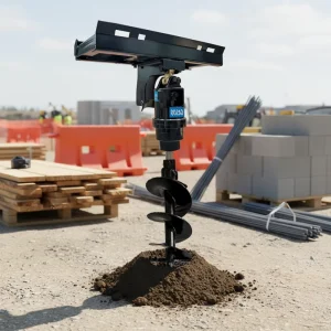 Motor Drive Drilling Hydraulic 4500 Nm Earth Auger Drill for Skid Steer Loader Machines Hole Digger Auger