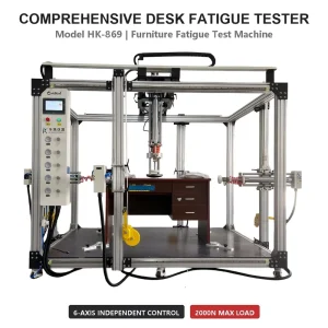 Multi Axis Table Furniture Durability Tester 2000N Horizontal Vertical Load Office Desk Fatigue Test Machine