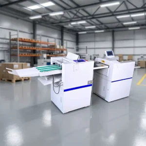Multi Function Finishing System with Crease Perforate Number Fold for Digital Print Stocks