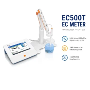 Multi Reference Setting EC500T Benchtop Conductivity Meter High ±0.5% FS Precision Timed Continuous Reading Laboratory Analyzer