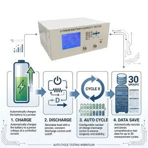 Multifunction 2-100V 1-20A Li-Ion Battery Charger, Discharger, and Capacity Tester, CE