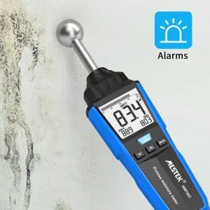 Multifunctional Blue Non Invasive Digital Spherical Moisture Meter LCD Display for Soil Plank Wall Wood Concrete