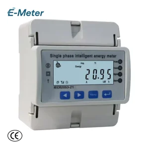 Multifunctional Single Phase DIN Rail Mounted Energy Meter for Industrial Power Consumption Monitoring