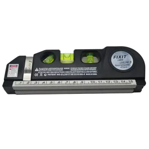 Multipurpose Laser Level With 8FT Tape Measure Standard Metric Ruler Portable Diy Household Measuring Tool