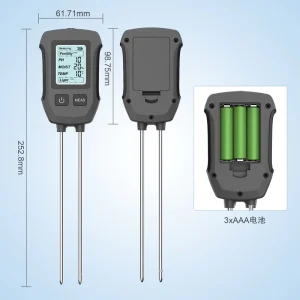N13 5 in 1 Soil Tester with Dual Needle High Precision Moisture Meter Humidity pH Fertility Light Tester OEM