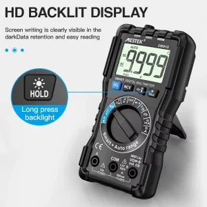 NCV Digital Multimeter Continuity Buzzer Test LCD AC/DC Voltage Meter Intelligent Ranging