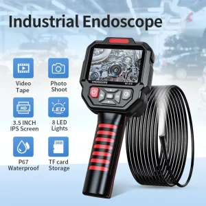 NF-615 Industrial Endoscope Camera 8mm 1080P IP67 Waterproof Borescope 35-inch Digital High Accuracy Car Engine 1/5/10m