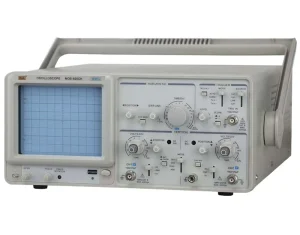 NICE POWER MOS-620CH 20MHz 1mA/div 8 Bit 20 MSa/s Analog Oscilloscope with Dual Trace and Analog Multimeter