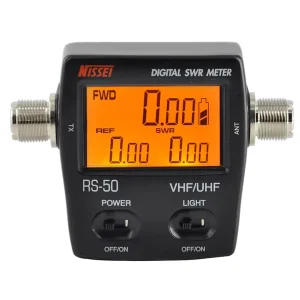 NISSEI RS 50 Digital UV Dual-Segment Standing Wave Meter Power Meter SWR Meter