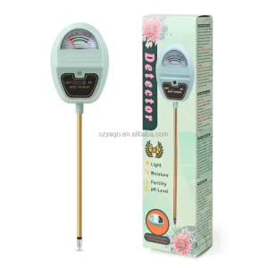 NO Batteries Required 4 in 1 Nutrient Light ph Moisture Soil Nutrient Tester Seedlings Vegetable Growing Soil Testing Tool