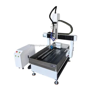 New 4 Axis Auto Tool Change 6090 Desktop Flat Cylinder Multifunctional CNC Engraving Milling Router Machine