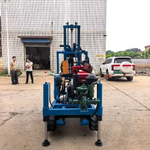 New Advanced Crawler Hydraulic Water Well Drilling Rig System 200m Drilling Capacity Complete Hydraulic Borehole Drilling Unit