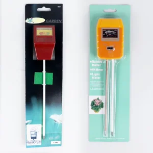 New Design 3 in 1 Soil Tester Moisture Meter with 1% Accuracy for Flowers Plants pH Light Detection All in One Tool