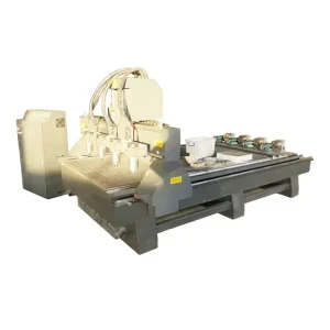 New Design 3D Milling Copying 4 Axis Foam Cnc Router Machine for Wood Sofa Chair Table Leg