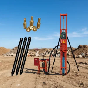 New High Horsepower Electric Hydraulic Mobile Drilling Rig Motor 40m Depth Down the Hole Drilling Machine