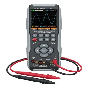 NicetyMeter New Professional 50Mhz Oscilloscope 66000 Count Multimeter 10Mhz Signal Generator 3 in 1 OM-2