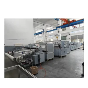 Non Woven Bed Sheet With Elastic Making and Folding Machine Disposable Non Woven Bed Cover Machine