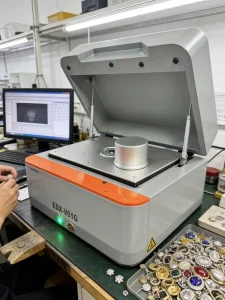 Non-destructive Benchtop External Vacuum Pump XRF Spectrometer EDX-V61G Amptek SDD Gemstone Analyzer 0-50eV Sapphire