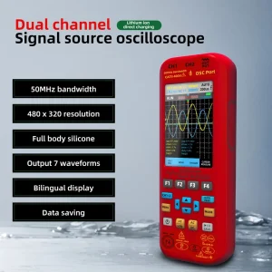 O9 Dual Channel Oscilloscope Multimeter One Click Automatic Range Waveform Equipped with 50MHz Bandwidth