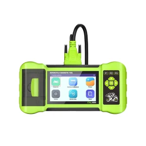 OBD2 Motorcycle Diagnostic Scanner with 12V Battery Analyzer, 2-in-1