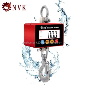 OEM 300kg Mini Crane Scale 0.05kg High Accuracy IP68 Waterproof LCD Bluetooth Rechargeable Battery Farm Cargo
