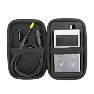 OEM Custom Waterproof Black PU Leather Hard EVA Case Molded Tray Shockproof Protective Box for Multimeter Voltage Tester