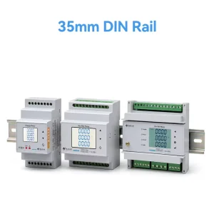 OEM ODM Digital LCD DIN Rail Three Phase Energy Meter for Solar System